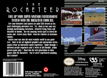 Rocketeer, The (USA) box cover back